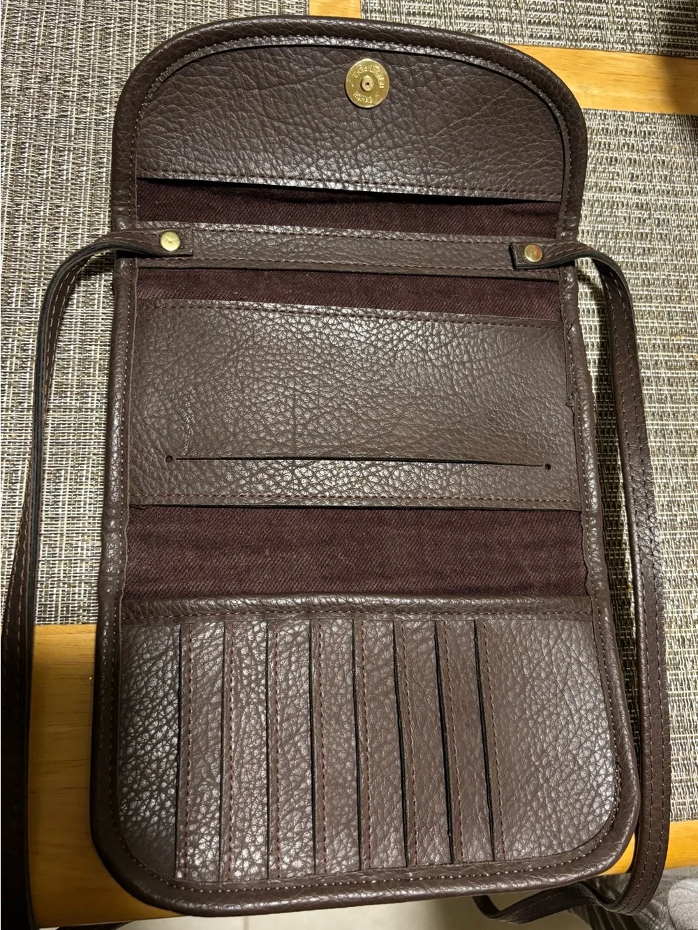 Vintage cross body checkbook wallet by ROMAG